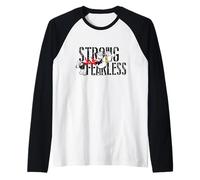 Popeye - Cómic Retro con Graffiti Fuerte y sin Miedo Camiseta Manga Raglan