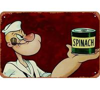 Popeye the Sailor, 1960 - Placa de metal para decoración de pared, 20,3 x 30,5 cm