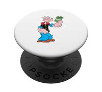Popeye The Sailor Man Spinach - Arte Retro de Dibujos Animados de 1929 PopSockets PopGrip Adhesivo