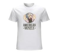 Popeye The Sailorman American Mcle A Flag Mens T Shirt Cartoon Comic White XL