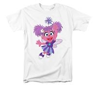 Popfunk Camiseta clásica de Barrio Sésamo Furry Friends Forever! Abby Cadabby Unisex Adulto, ¡Peludos amigos para siempre! Abby Cadaby, Large