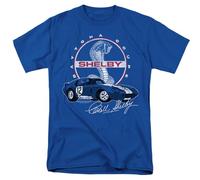 popfunk Carroll Shelby Daytona Coupe Circle Logo T Shirt, Royal Camiseta, Azul Cobalto, 4XL Unisex Adulto