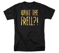popfunk Farscape What The Frell - Camiseta Unisex, Color Negro, Negro, L