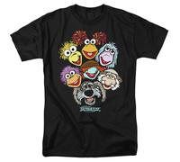 popfunk Jim Henson Rock Fraggle Flock T Shirt, Black Camiseta, Negro, 3XL Unisex Adulto