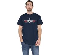popfunk Paramount-Top Gun Logo T Shirt, Navy Camiseta, Azul Marino, M Unisex Adulto