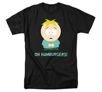 popfunk South Park Butters Oh Hamburgers T Shirt, Black Camiseta, Negro, 5XL Unisex Adulto