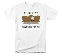 popfunk South Park Cartman Pot Pie T Shirt, White Camiseta, Blanco, XXL Unisex Adulto