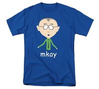 popfunk South Park Mr. Mackey Mkay T Shirt, Royal Camiseta, Azul Cobalto, 4XL Unisex Adulto
