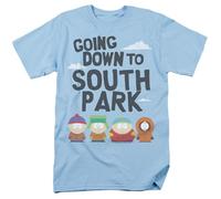 popfunk South Park The Humble Folks T Shirt, Light Blue Camiseta, Azul Claro, 3XL Unisex Adulto