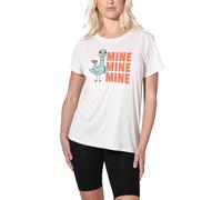 popfunk The Pigeon Hot Dogs Ladies T Shirt, White Camiseta, Blanco, L para Mujer