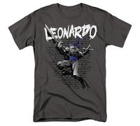 popfunk TMNT Leonardo - Camiseta Unisex, Color carbón, Gris Oscuro, XXL