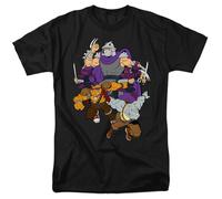 popfunk TMNT Shredder and Foot Clan T Shirt, Black Camiseta, Negro, M Unisex Adulto
