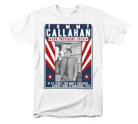popfunk Tommy Boy Callahan for President 2024 Lower Your Standards T Shirt, White Camiseta, Blanco, XXL Unisex Adulto