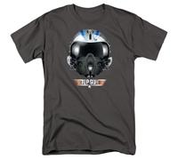 popfunk Top Gun Iceman Helmet T Shirt, Charcoal Camiseta, Gris Oscuro, 3XL Unisex Adulto