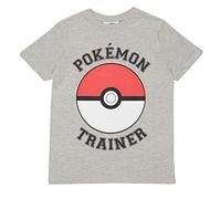 Pokemon Entrenador del Empuje de la Bola Camiseta de los Muchachos Cuero Gris 116