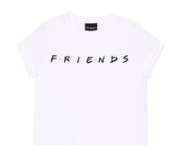 Popgear Friends Camisetas de Moda, Blanco, 7-8 Años para Niñas