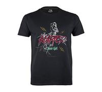 Popgear Jurassic World Raptor Chica Inteligente Camiseta para Hombre Negro XL
