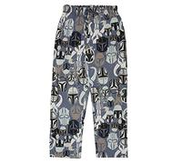 Popgear Pantalones de Descanso para Hombre con Logotipo de Mythosaur de Star Wars Pijama, Azul/Gris Jaspeado, 24-28