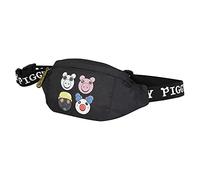 Popgear Piggy Characters Boys Bum Bag | Producto Oficial Equipaje para niños, Gris Oscuro, Talla única