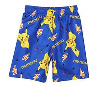 Popgear Pokemon Pikachu Running AOP Boys Swim Shorts Blue/Yellow baño, 7-8 Years para Niños