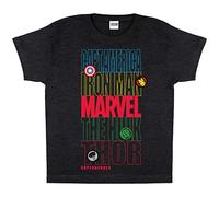 Popgear T-Shirt Camiseta, Negro, 12-13 Años para Niños