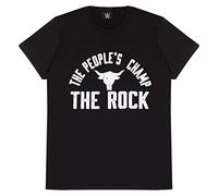 Popgear WWE The Rock-Camiseta para Hombre, Color Negro Moda, S