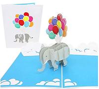 PopLife Cards Elefante y globos tarjeta pop-up - todas las ocasiones