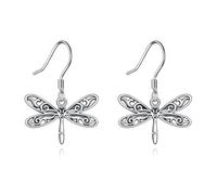 POPLYKE Pendientes Libélula para Mujer Plata de Ley 925 Pendientes Filigrana Libélula Joyas Regalo para Chicas