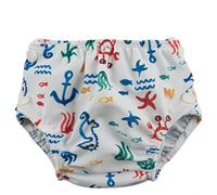 Popolini Pañal de baño Croco Blu ideal para excursiones y natación de bebé (S ~ 3 - 9 kg)