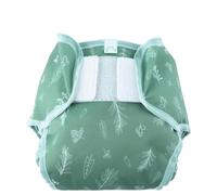 Popolini Popowarp - Cubrepantalón transpirable para todos los pañales absorbentes (9-15 kg, hojas verdes)
