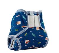 Popolini PopoWrap Blue Planes - Cubrepañales transpirable fácil y sin niveles con protección antifugas (M - 5 - 10 kg)