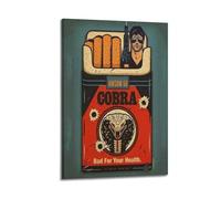 POPOORWQ Cobra Is Bad for Your Health - Póster de metal decorativo para pared, lienzo e impresión artística moderna para decoración de dormitorio familiar, 20 x 30 cm