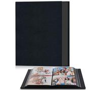 Popotop Álbum de fotos de 4 x 6 pulgadas, 200 bolsillos para regalos de boda, álbumes de fotos de tapa dura de lino para aniversario familiar, fotos de bebé y vacaciones