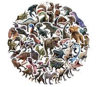 POPOYU 100 pegatinas de dinosaurios clásicas impermeables de vinilo para ordenador portátil, teléfono, botella de agua, monopatín, maleta, guitarra, almohadilla, scrapbook pegatinas para niños