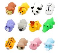 POPOYU 12Pcs Mini Squishy Mochi Kawaii Squishies Juguetes Antiestrés Broma de cumpleaños,Juguetes Cumpleaños Invitados Niños,Gogos Juguetes Scuishis para Regalos Cumpleaños Colegio,Paquete de Fiestas