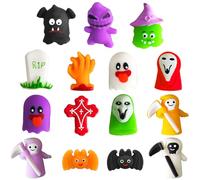 POPOYU 15Pcs Mini Squishy Mochi Kawaii Squishies Juguetes Antiestrés Halloween,Juguetes Cumpleaños Invitados Niños,Gogos Juguetes Scuishis para Regalos Cumpleaños Colegio,Paquete de Fiestas Navideñas