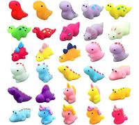 POPOYU 30Pcs Mini Squishy Mochi Kawaii Squishies Juguetes Antiestrés Navidad,Juguetes Cumpleaños Invitados Niños,Gogos Juguetes Scuishis para Regalos Cumpleaños Colegio,Paquete de Fiestas Navideñas