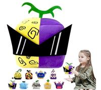 POPOYU Blox Fruits Suave Almohada, Caja de Peluche, Lindo Animal Figura de Fruta Alma, Juguetes para Niños, Regalos de Cumpleaños