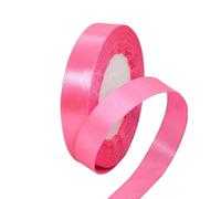 POPOYU Cinta de Satén 15mm x 23m Durazno Seda Raso - Rollo de Cinta de Raso Satén para Decoración Boda Cumpleaños Fiesta - Manualidades y Complementos el Pelo Coser Arte Embalaje de Regalo