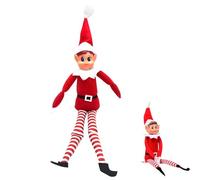 POPOYU Elfo de Navidad Elfo de Navidad, muñeco duendecillo, Elfie (niña) Elfos Divertidos y juguetones Elfos se comportan Mal Figuras Grandes con Cuerpo Suave para Juguetes de Navidad Xmas-Big3-Girl
