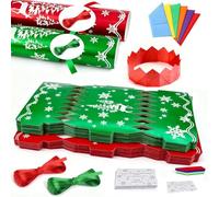 POPOYU Galletas de Navidad de lujo a granel, 30 paquetes, haz tus propias galletas de Navidad, kit de lujo, juego de galletas de fiesta de Navidad, juego de arte y manualidades con Navidad y tarjetas