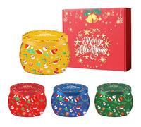 POPOYU Navidad Velas Aromaticas Regalos,4 Piezas Juego De Velas Perfumadas Navideñas,Cera de Soja Natural Velas para Día de Madre, Día de San Women, Bathroom,Regalos para Mujer Navidad(B)