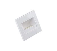 Popp® Balizas LED 2.5W 4000K 83Lm SMD5730 interior IP20 empotrable 95x95x32 gris ABS retardante de llamas (Gris, Pack 1 unidad)