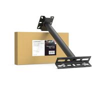 POPP® Brazo de sujeción Aluminio para foco proyector color Negro, 90cm (30+30+30cm) con Kits Extensibles conectable Entre sí, ideal para instalación exteriores y jardines (90CM)