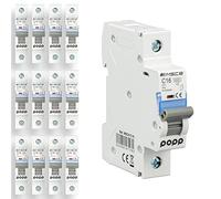 POPP® Interruptor Automático Magnetotérmico 1P serie MSC8 gama Industrial CURVA C corte 6000A 6A,10A,16A,20A,25A,32A,40A,63A Pack 6,12 (Pack 12, 16A)