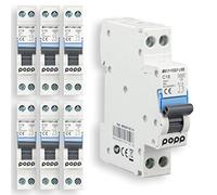 POPP® Interruptor Automático Magnetotérmico estrecho serie DPN MSN8 gama Doméstica CURVA C corte 4500A DPN 6A,10A,16A,20A,25A,32A,40A Pack 6,12 (Pack 6, 16A)