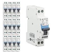 POPP® Interruptor Automático Magnetotérmico estrecho serie DPN MSN8 gama Doméstica CURVA C corte 4500A DPN 6A,10A,16A,20A,25A,32A,40A Pack 6,12 (Pack 12, 32A)