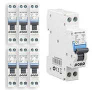 POPP® Interruptor Automático Magnetotérmico estrecho serie DPN MSN8 gama Doméstica CURVA C corte 4500A DPN 6A,10A,16A,20A,25A,32A,40A Pack 6,12 (Pack 6, 25A)