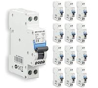 POPP® Interruptor Automático Magnetotérmico estrecho serie DPN MSN8 gama Doméstica CURVA C corte 4500A DPN 6A,10A,16A,20A,25A,32A,40A Pack 6,12 (Pack 12, 16A)