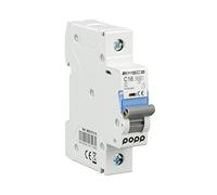 POPP® Interruptor Automático Magnetotérmico industrial CURVA C 1P 2P 3P + 6A 10A 16A 20A 25A 32A 40A 50A 63A (1P, 16A)